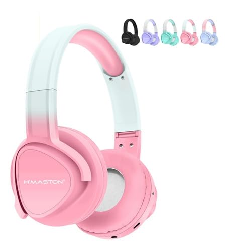 Fone de Ouvido Bluetooth Over-Ear, Microfone Embutido, 20h Autonomia, Design Ajustável, Controles Touch, Resistente à Umidade (Azul Celeste)