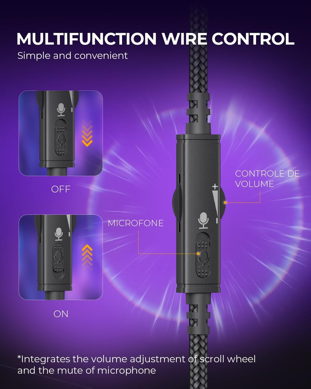 Havit Headphone Fone de Ouvido H2002d, Gamer, com Microfone, Falante 53mm, Plug 3, 5mm: compatível com XBOX ONE e PS4, HAVIT, HV-H2002d