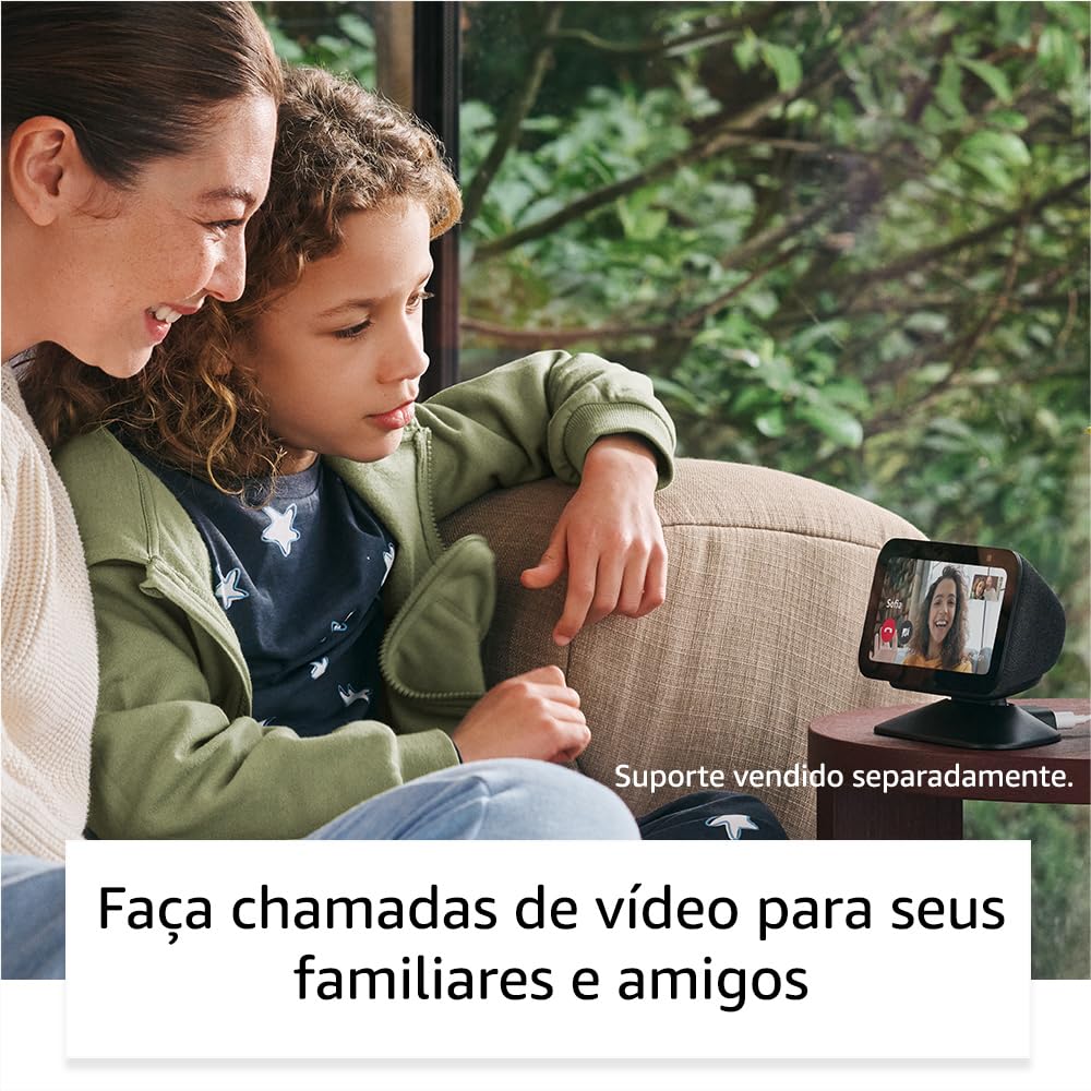 Echo Show 5 (Geração mais recente) | Smart display com Alexa, graves 2x mais potentes e som mais nítido | Cor Preta